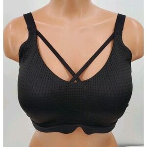 Victoria Sport Victoria's Secret Lightweight Sports Black Strappy Bra Size 34DD